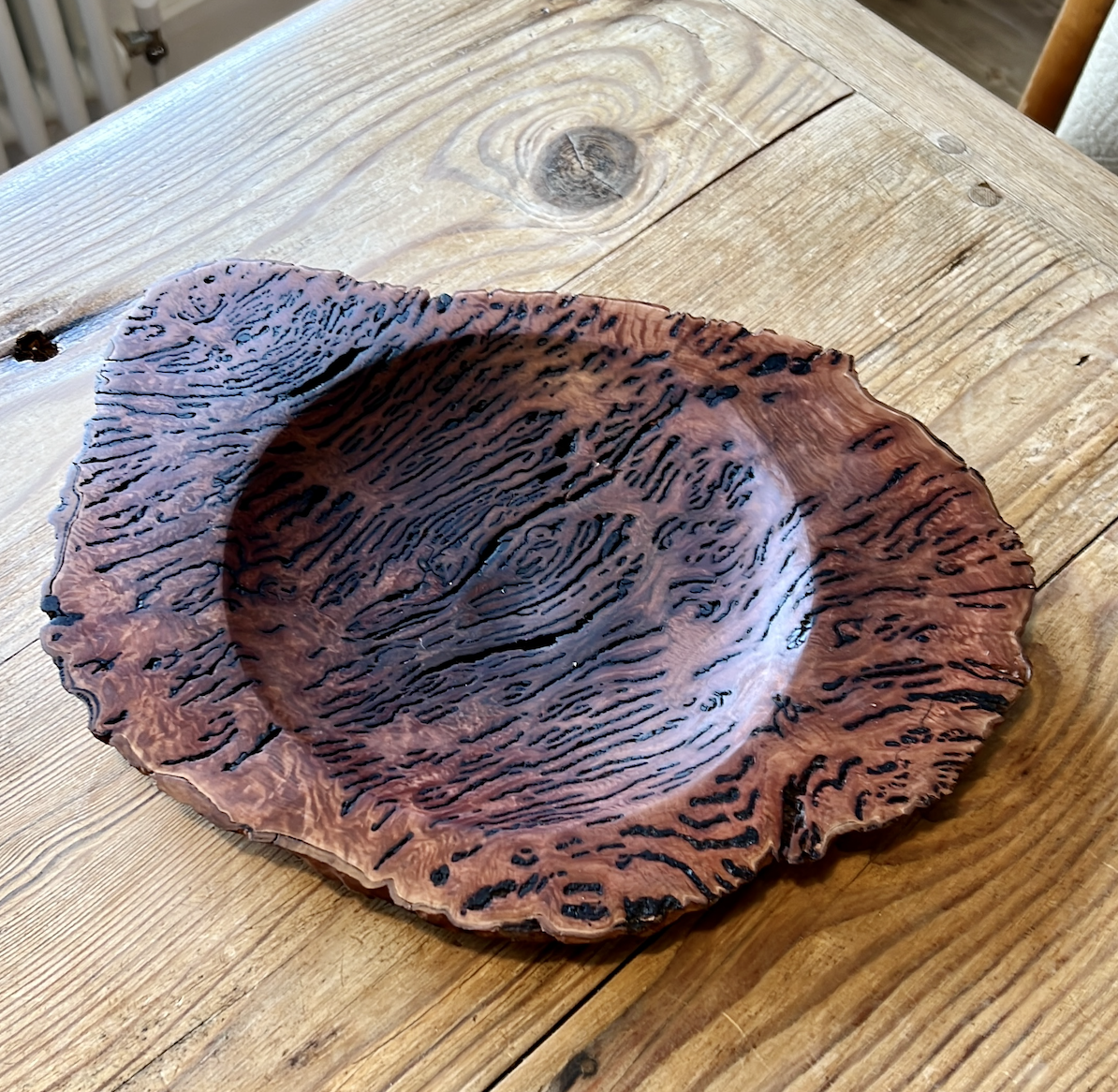 Burr oak platter
